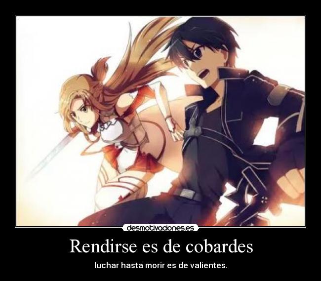 carteles sao kirito asuna desmotivaciones