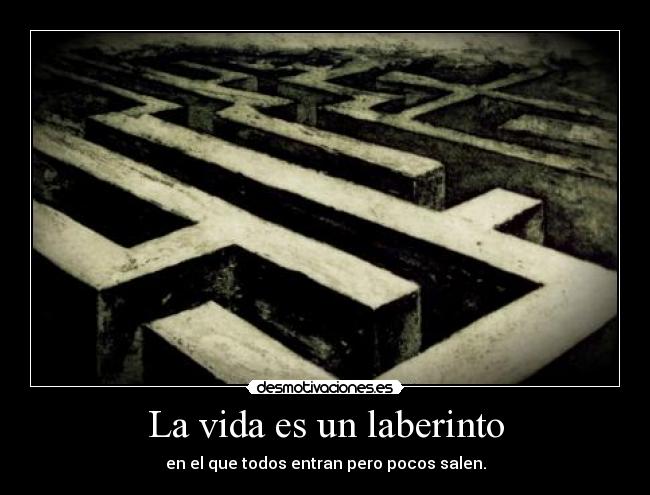 La vida es un laberinto -