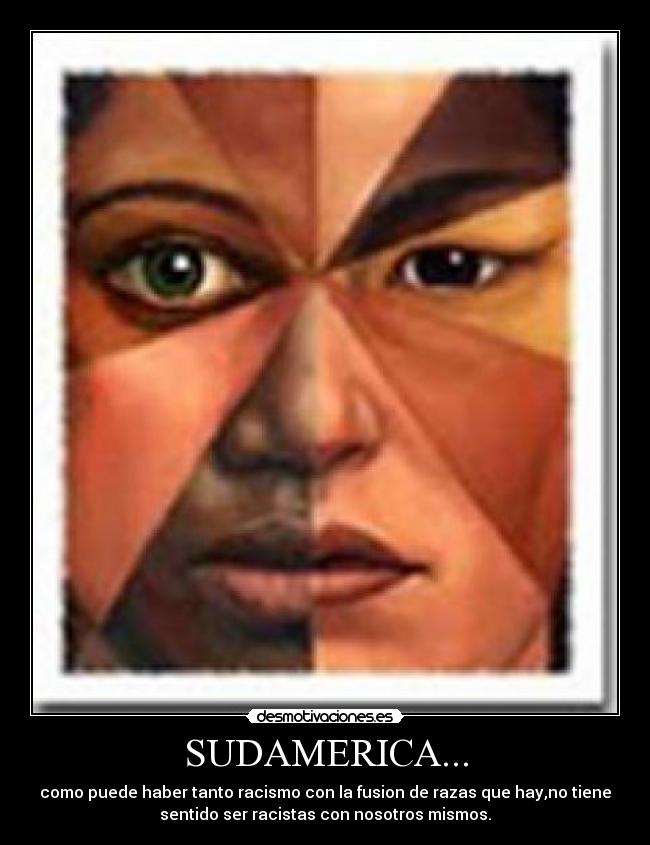 carteles sudamerica razas desmotivaciones
