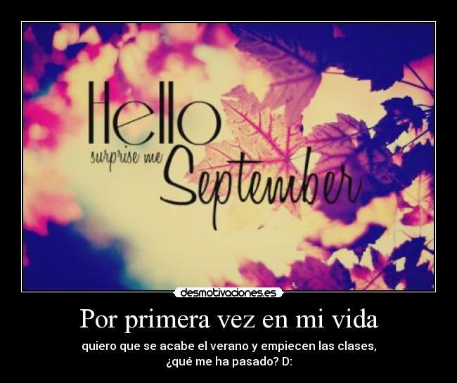 Por primera vez en mi vida - 