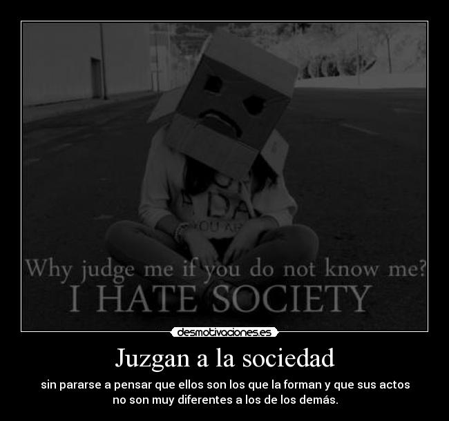 Juzgan a la sociedad - 