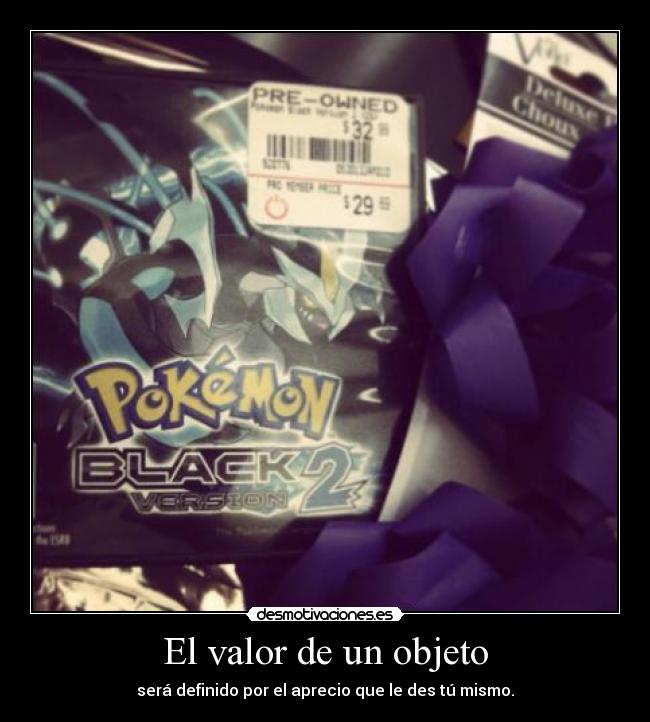 El valor de un objeto - 