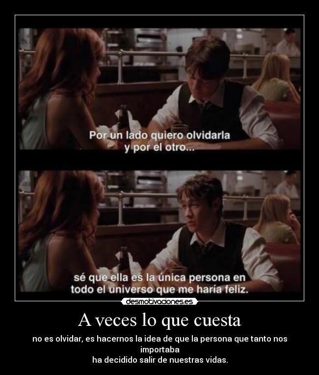 A veces lo que cuesta - 