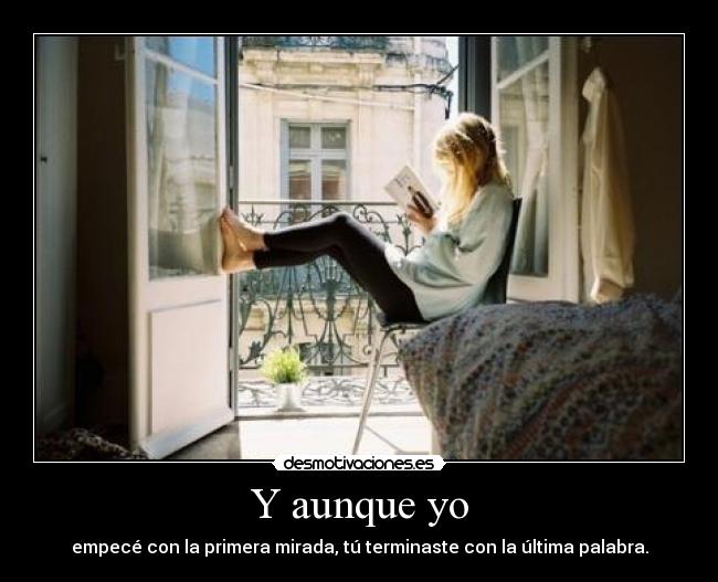 Y aunque yo -