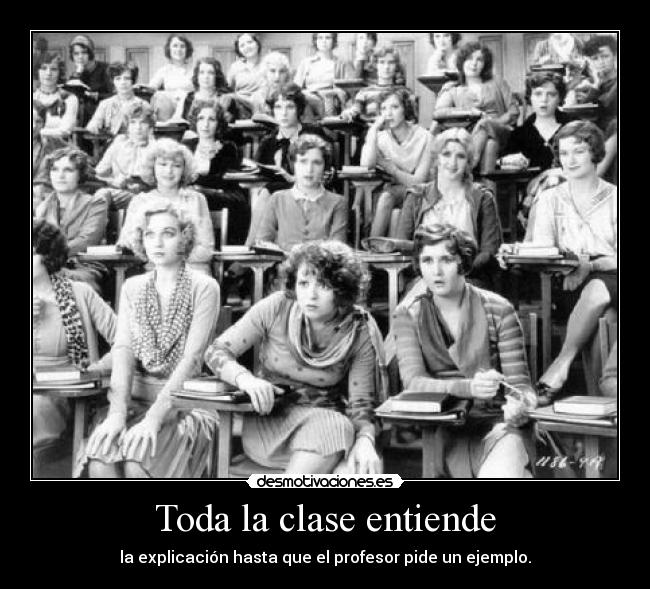 Toda la clase entiende - 