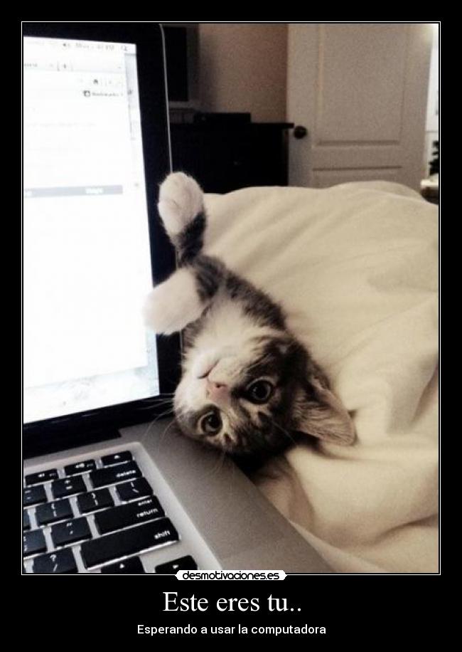 Este eres tu.. - Esperando a usar la computadora
