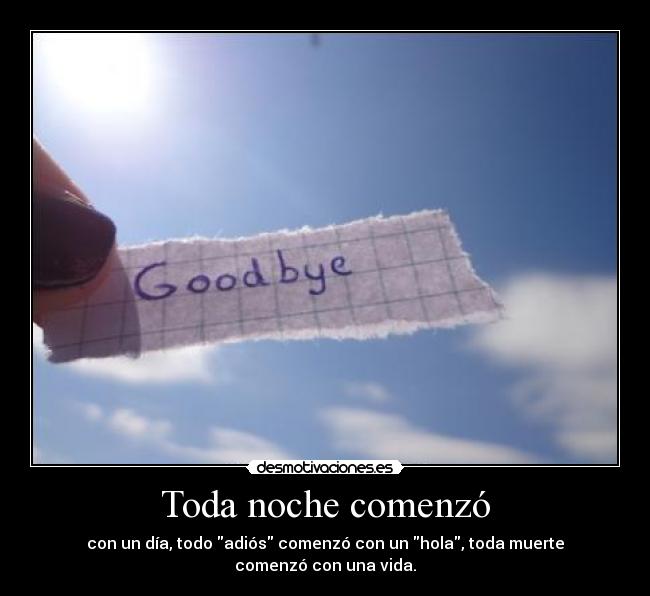 Toda noche comenzó - 