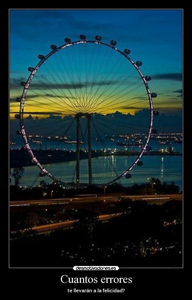Cuantos errores - te llevarán a la felicidad?