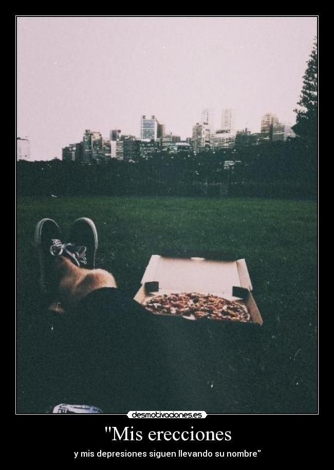 Mis erecciones - y mis depresiones siguen llevando su nombre