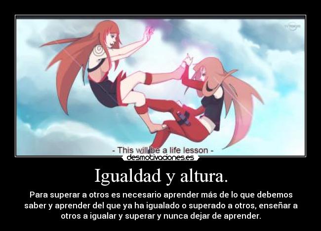 Igualdad y altura. - 