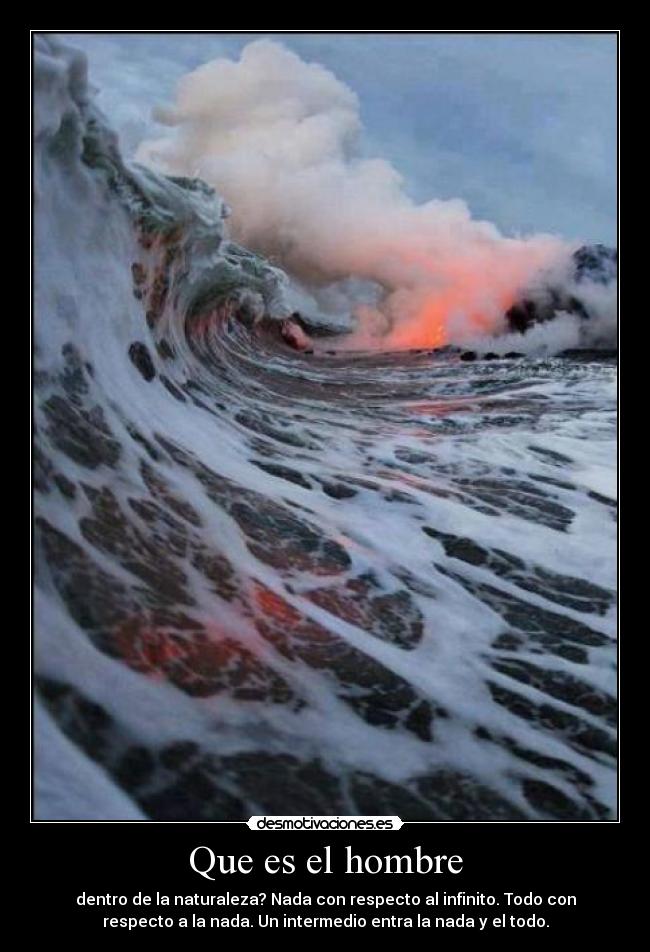 Que es el hombre - 