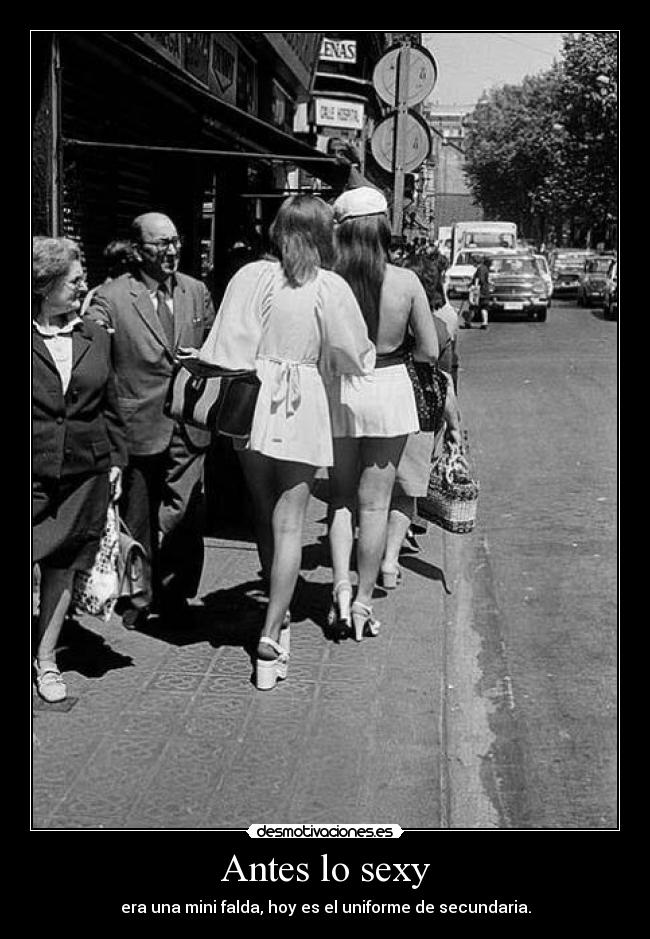 Antes lo sexy -