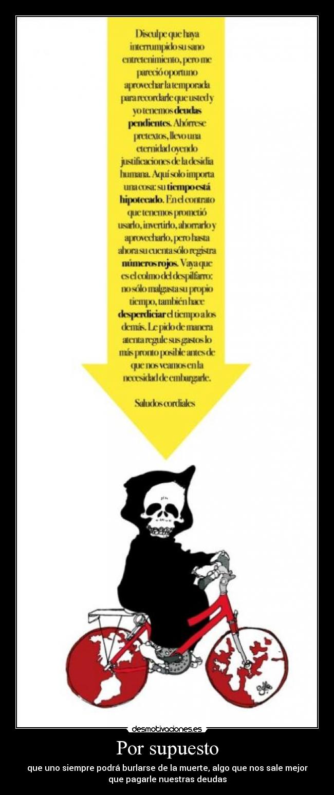 carteles muerte deuda desmotivaciones