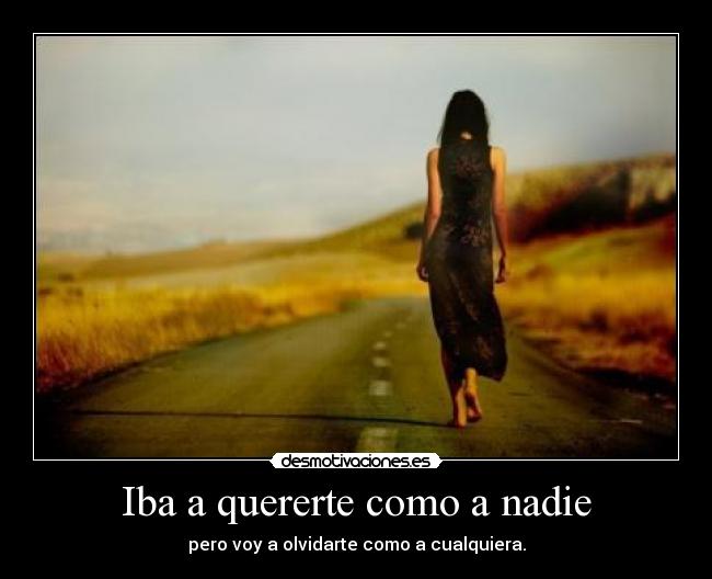 Iba a quererte como a nadie -