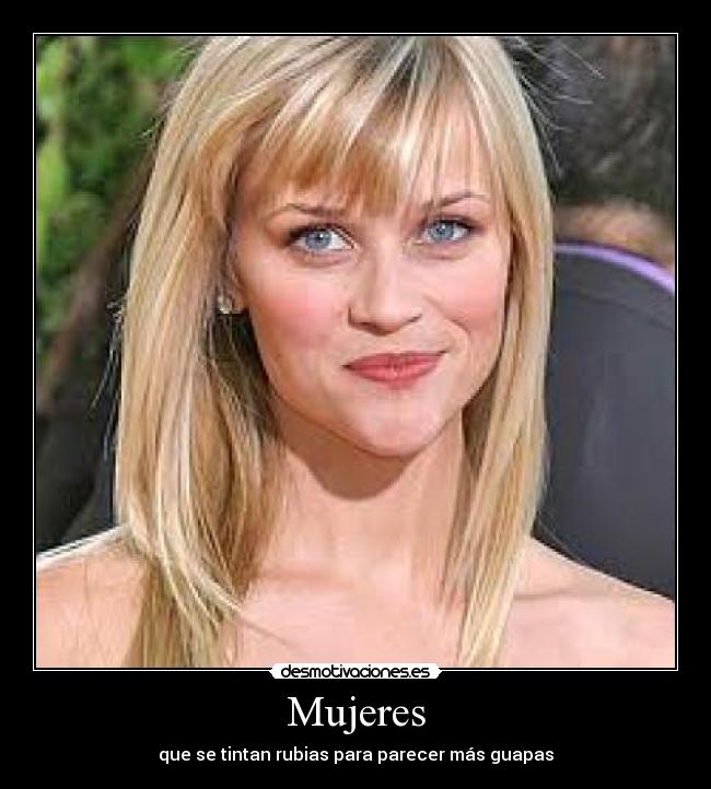 Mujeres - que se tintan rubias para parecer más guapas