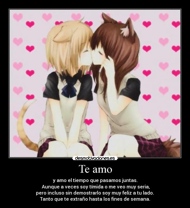 carteles anime yuri amor desmotivaciones