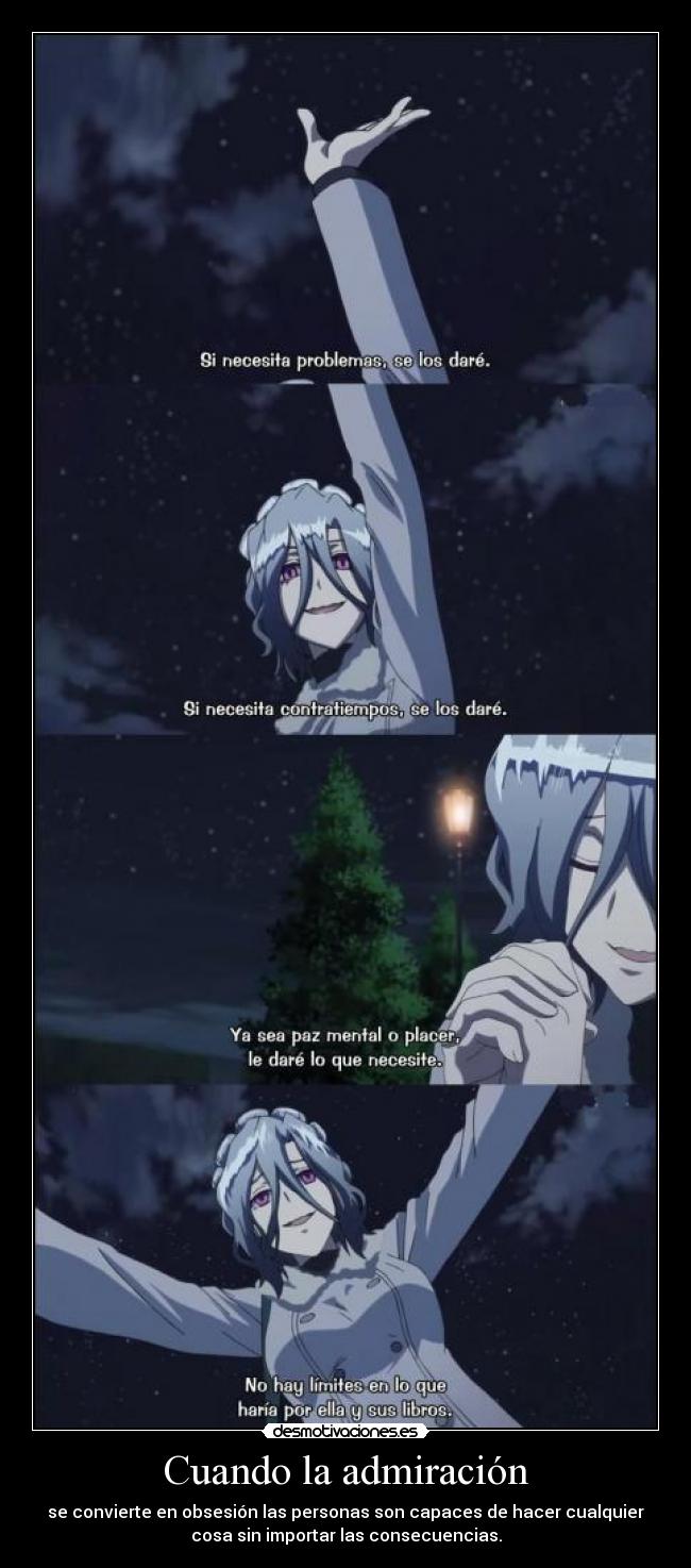 Cuando la admiración -