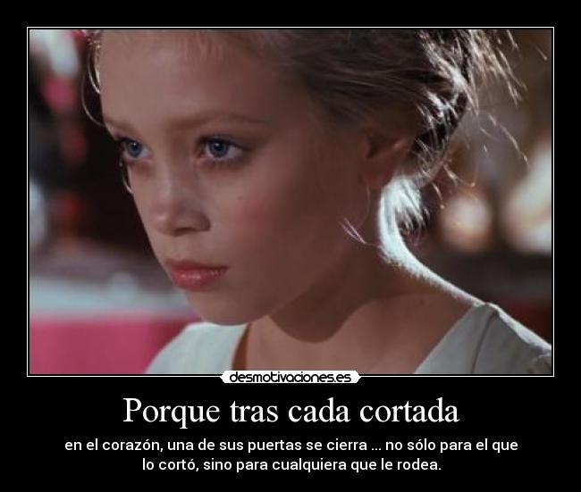 Porque tras cada cortada - 