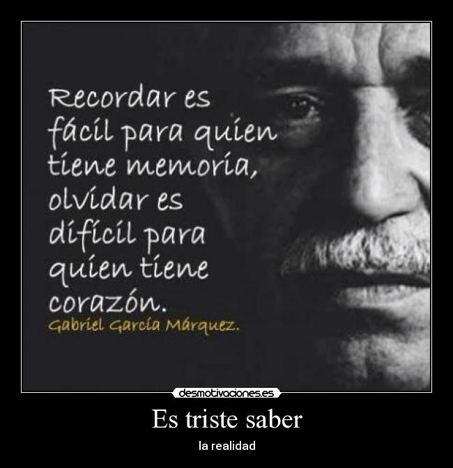 Es triste saber - 