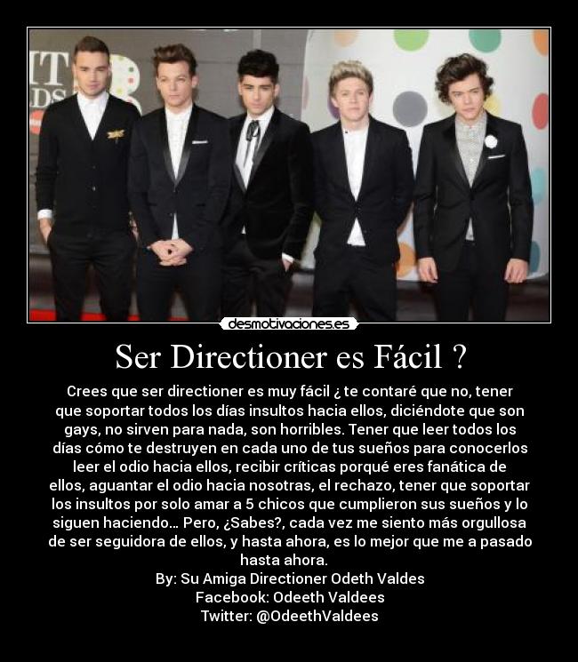 Ser Directioner es Fácil ? -