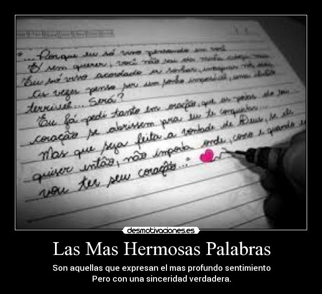 Las Mas Hermosas Palabras -