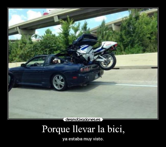 Porque llevar la bici, - 