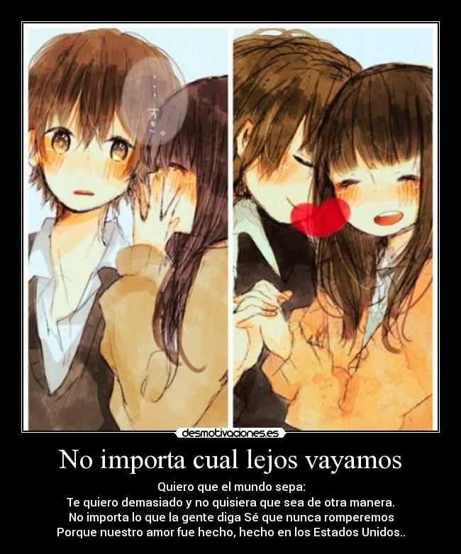 No importa cual lejos vayamos -