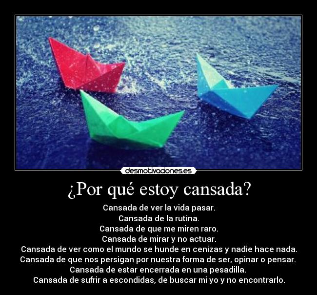 ¿Por qué estoy cansada? - 