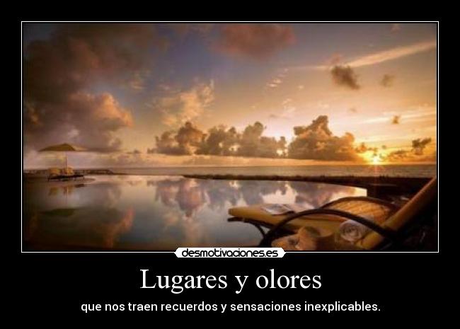 Lugares y olores -