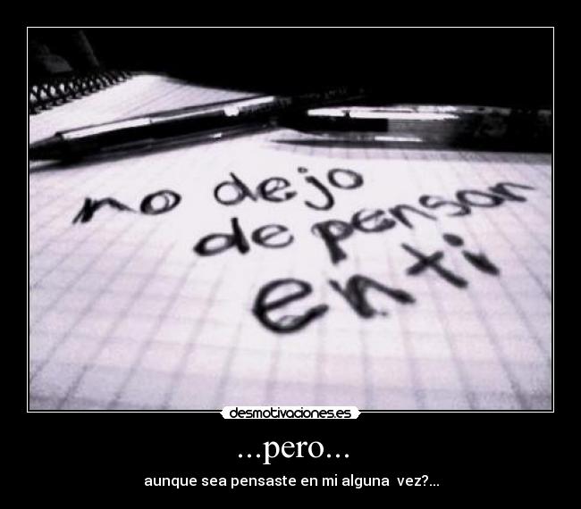 ...pero... -