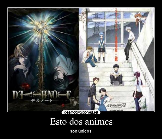 carteles anime evangelion death note desmotivaciones