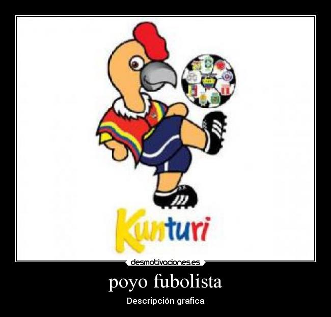 poyo fubolista - Descripción grafica