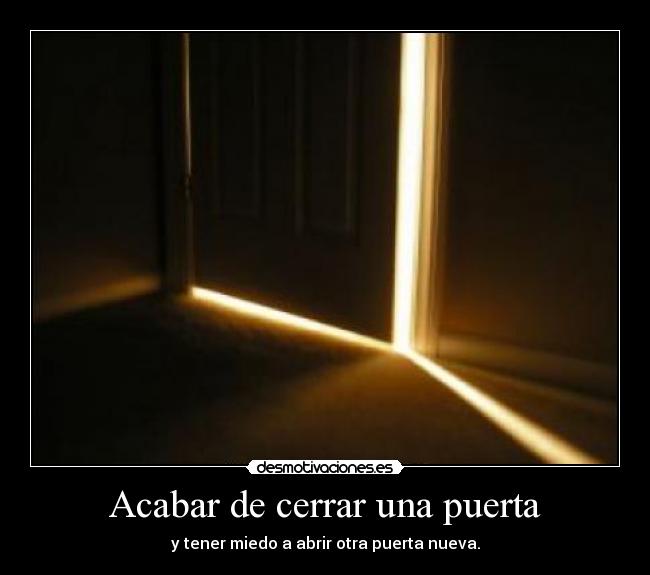 Acabar de cerrar una puerta - 