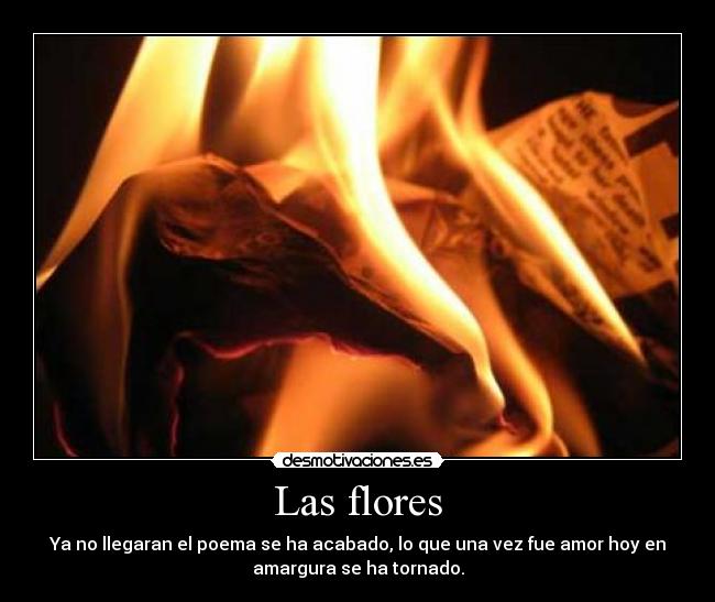 Las flores -