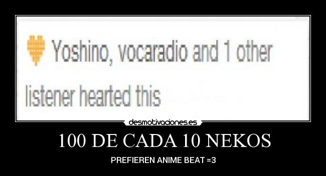 100 DE CADA 10 NEKOS - 