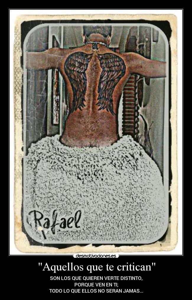 Aquellos que te critican -