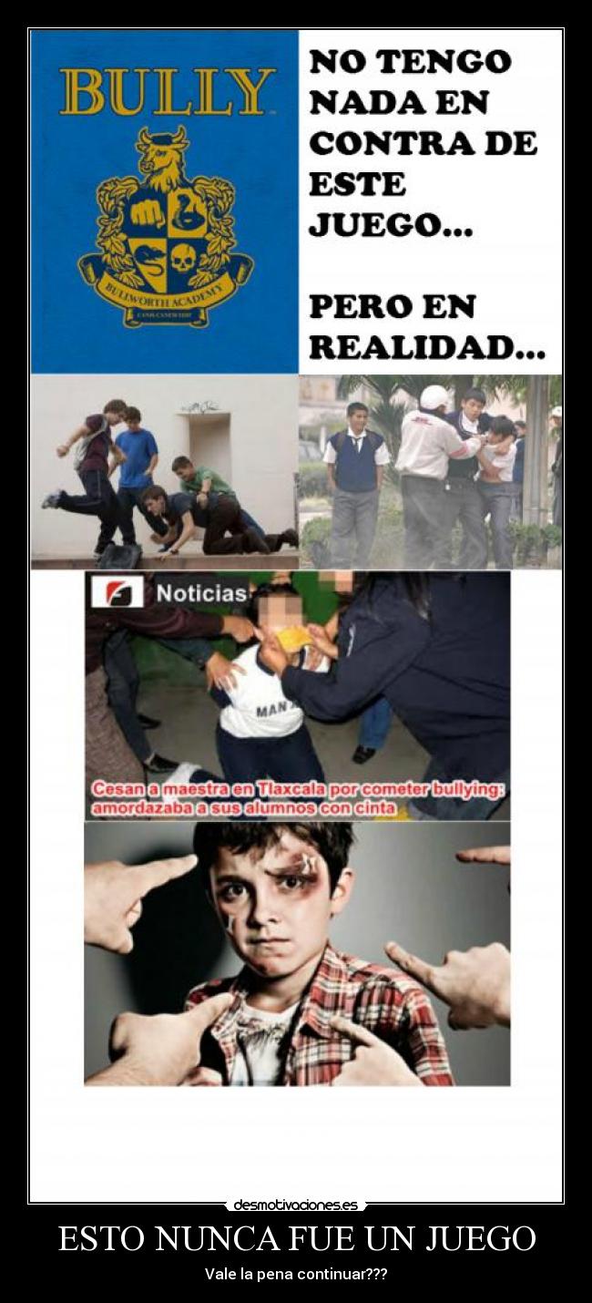 ESTO NUNCA FUE UN JUEGO - Vale la pena continuar???