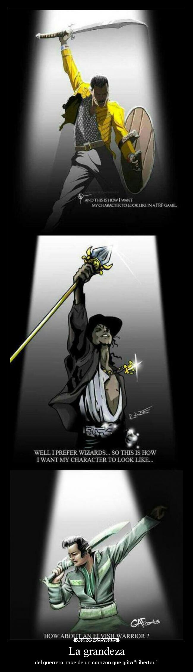carteles juego tronos freddy mercury michael jackson elvis presley desmotivaciones