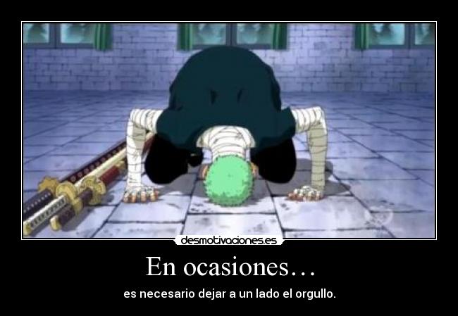 carteles one piece roronoa zoro desmotivaciones