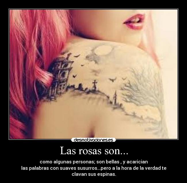 Las rosas son... -