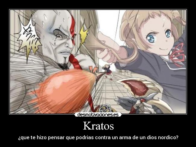 Kratos - ¿que te hizo pensar que podrias contra un arma de un dios nordico?