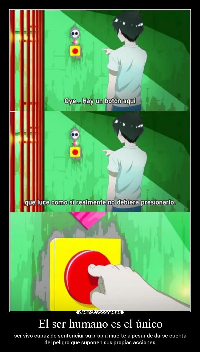 El ser humano es el único -