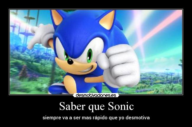 Saber que Sonic - 
