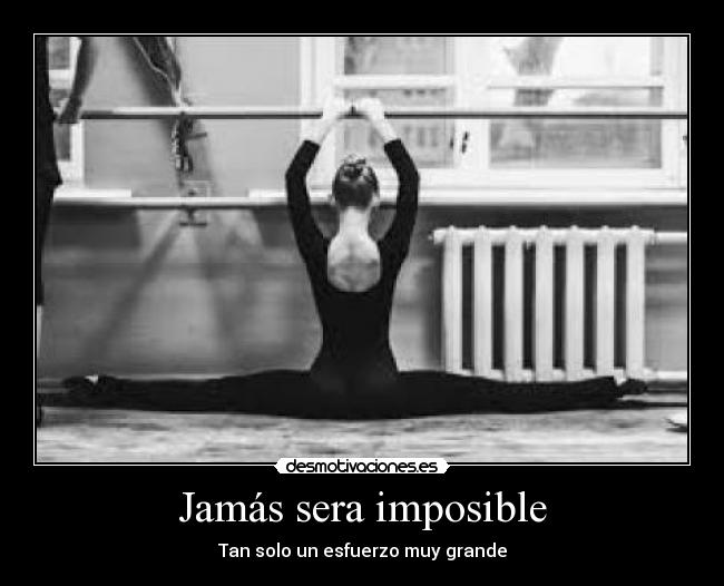 Jamás sera imposible -