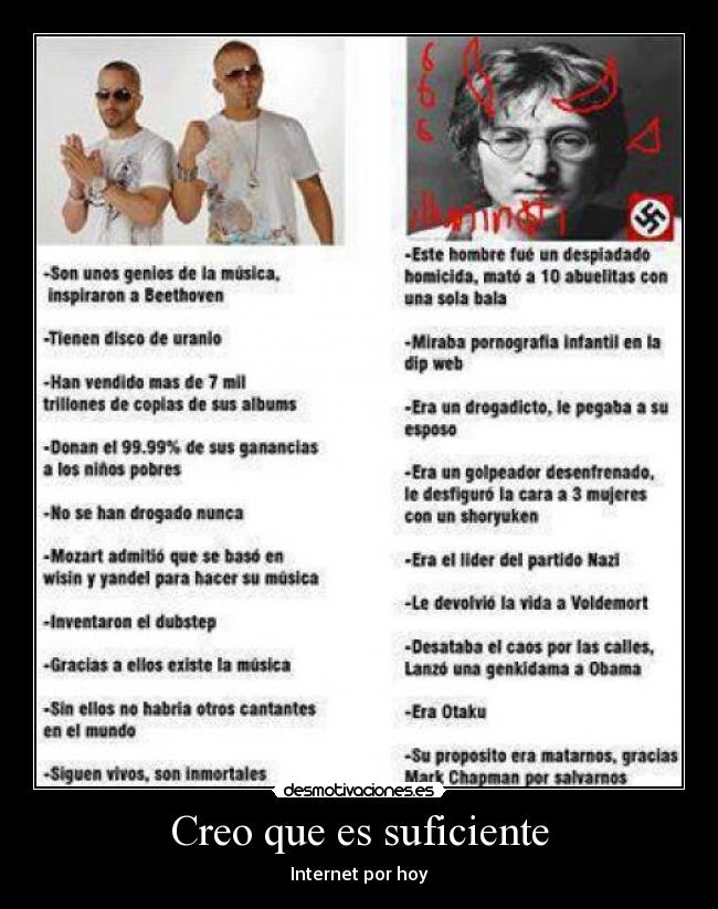 Creo que es suficiente - Internet por hoy