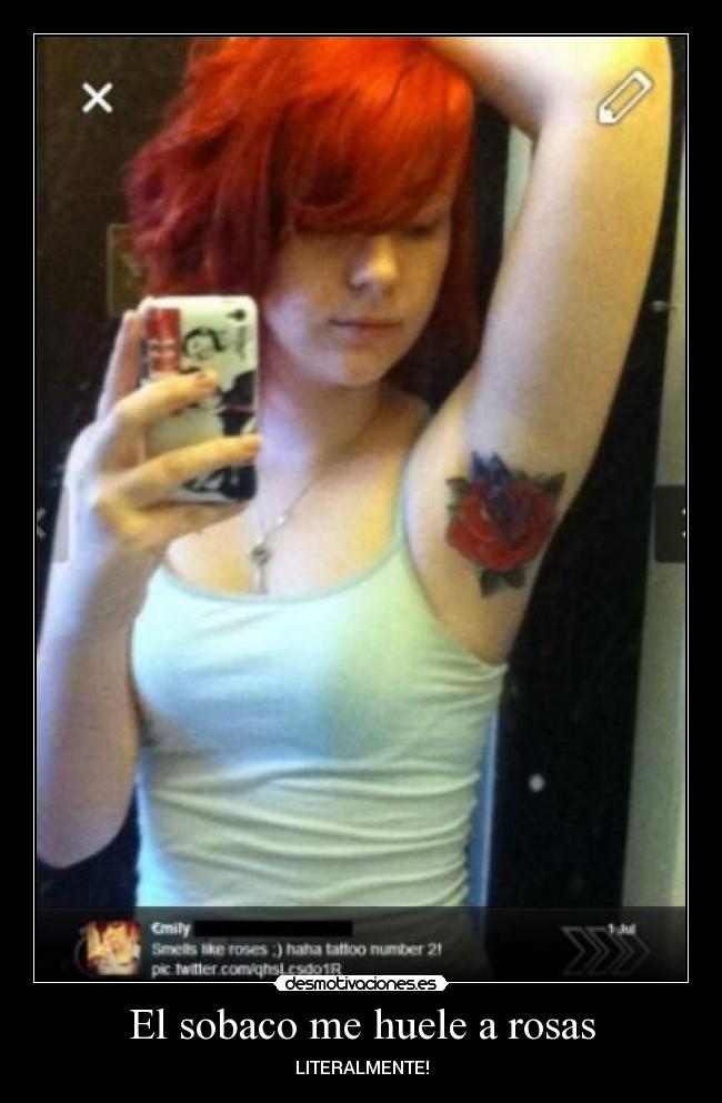El sobaco me huele a rosas - LITERALMENTE!