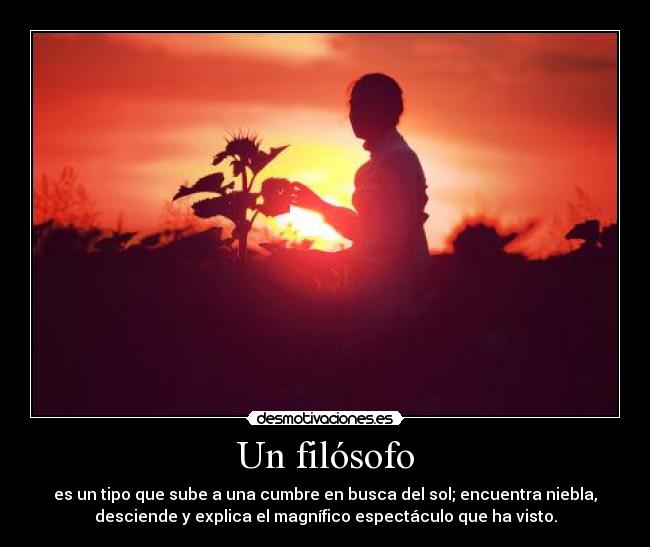 Un filósofo -