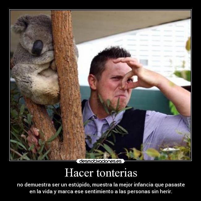 Hacer tonterias - 