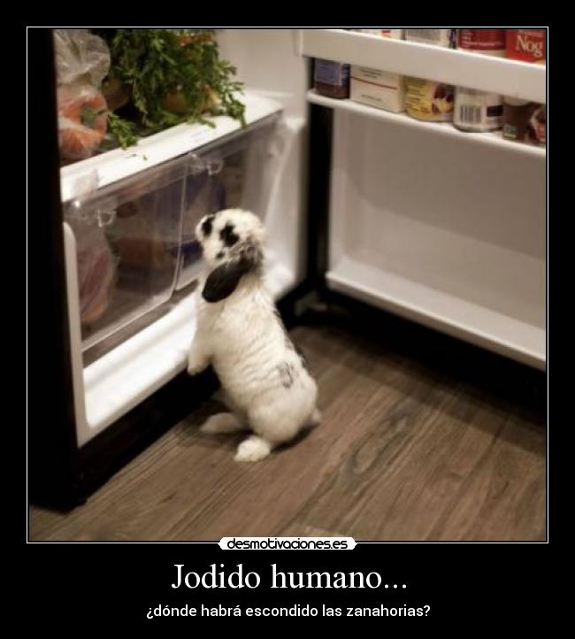 Jodido humano... -