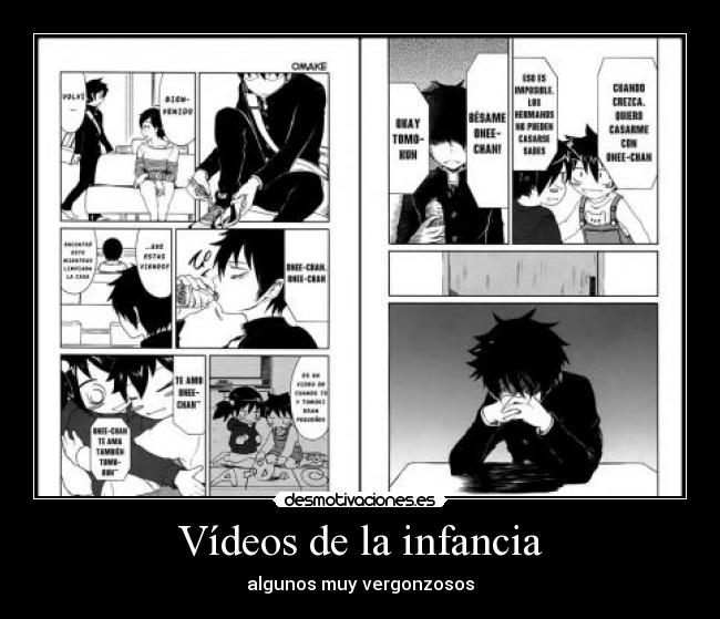 Vídeos de la infancia - algunos muy vergonzosos